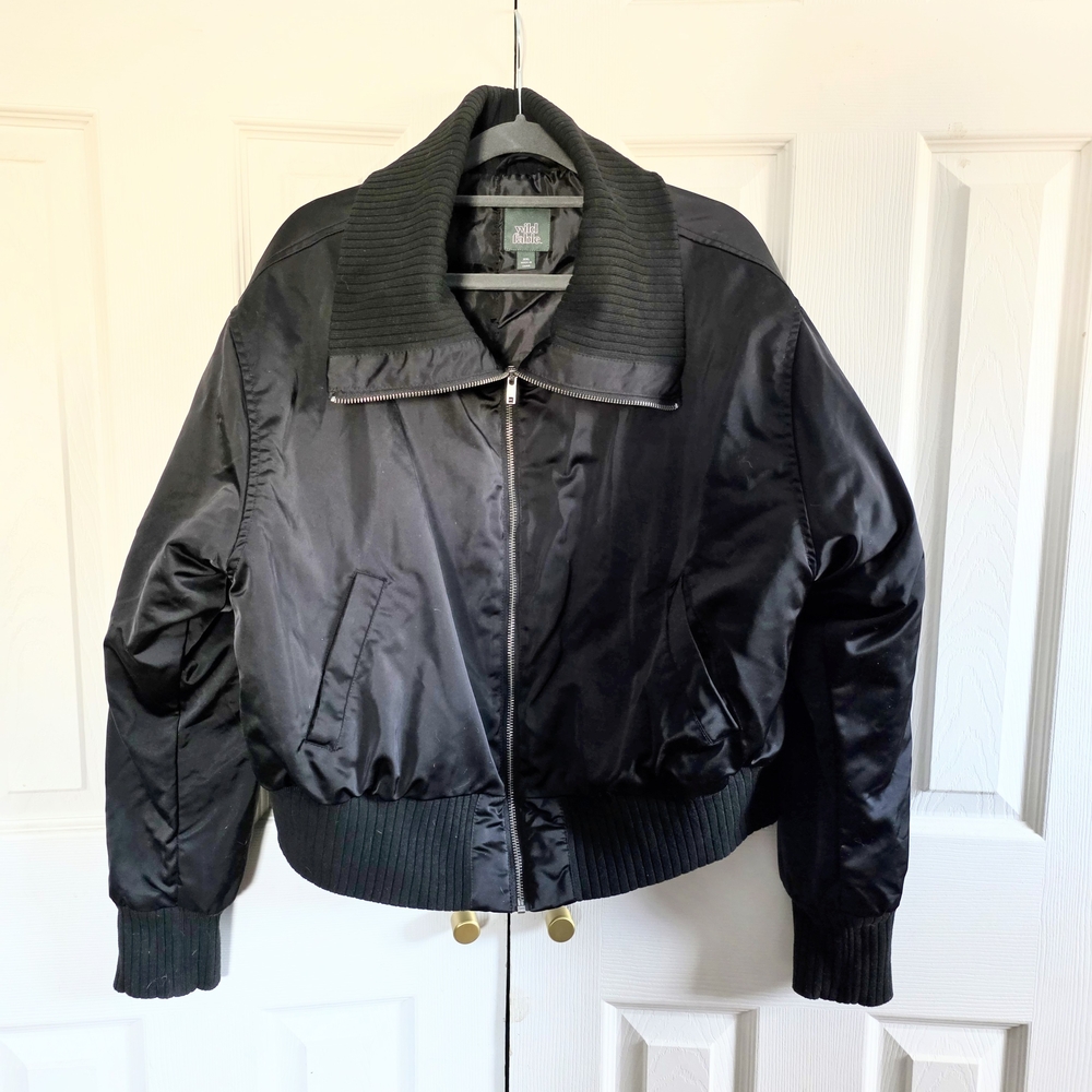 Wild Fable Charcoal Ribbed Jacket